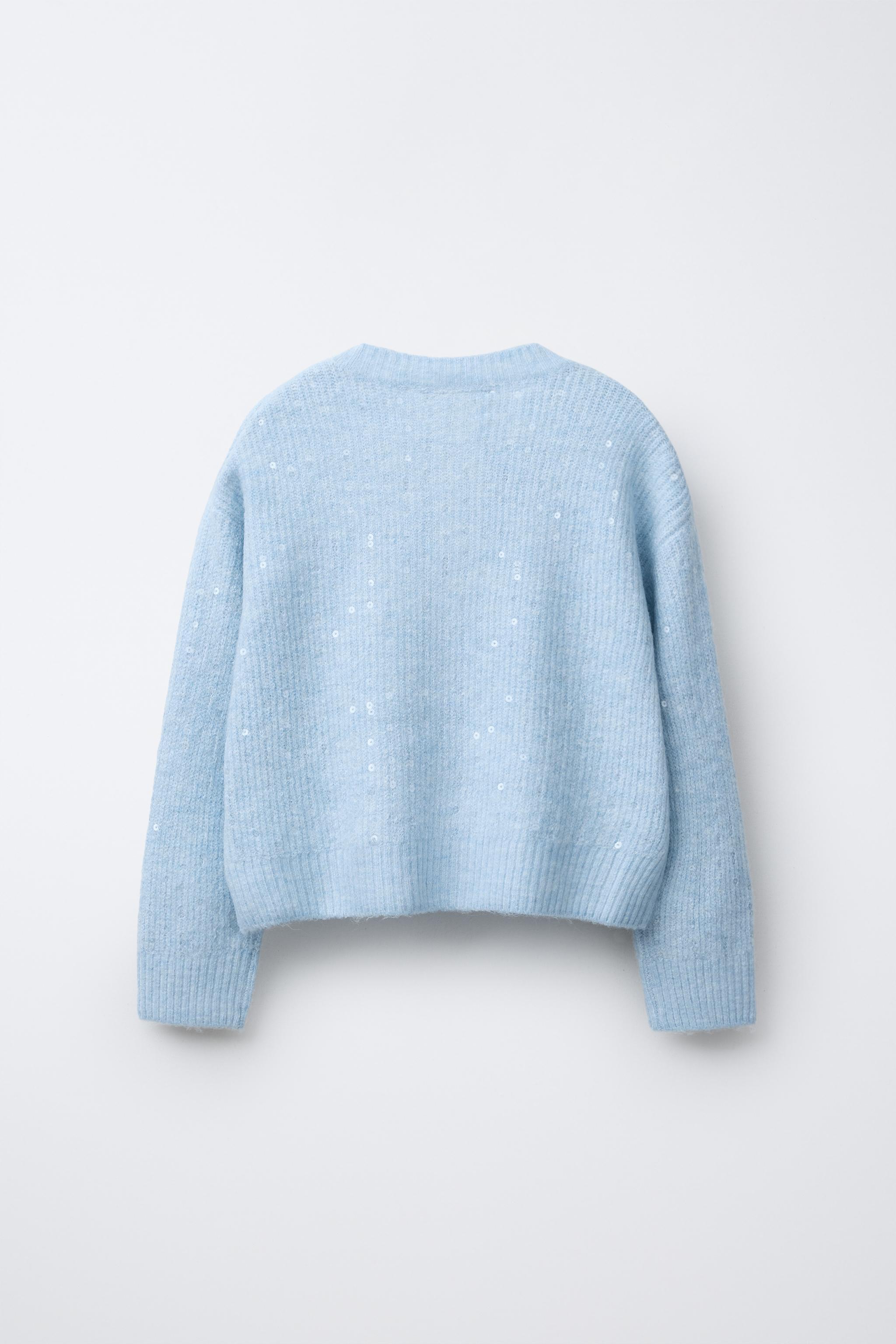 SEQUIN KNIT CARDIGAN